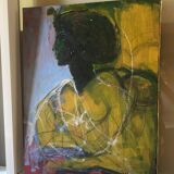 Tableau portrait de femme Marloff 1960