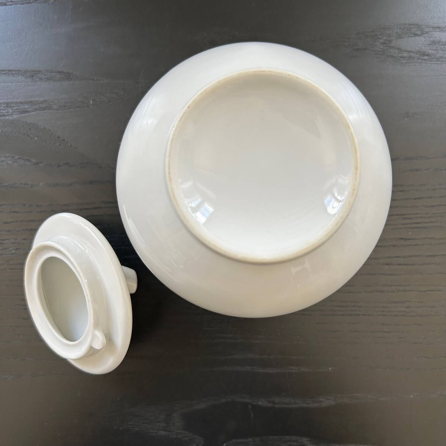 White porcelain candy box