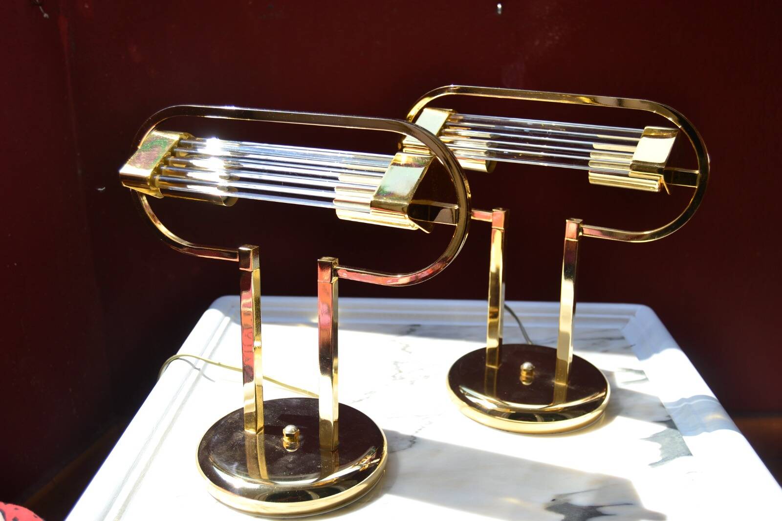 Pair of Venini Lamps from the 80s