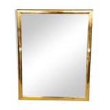 Vintage brass rectangle mirror