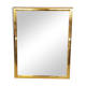 Miroir rectangulaire en laiton vintage