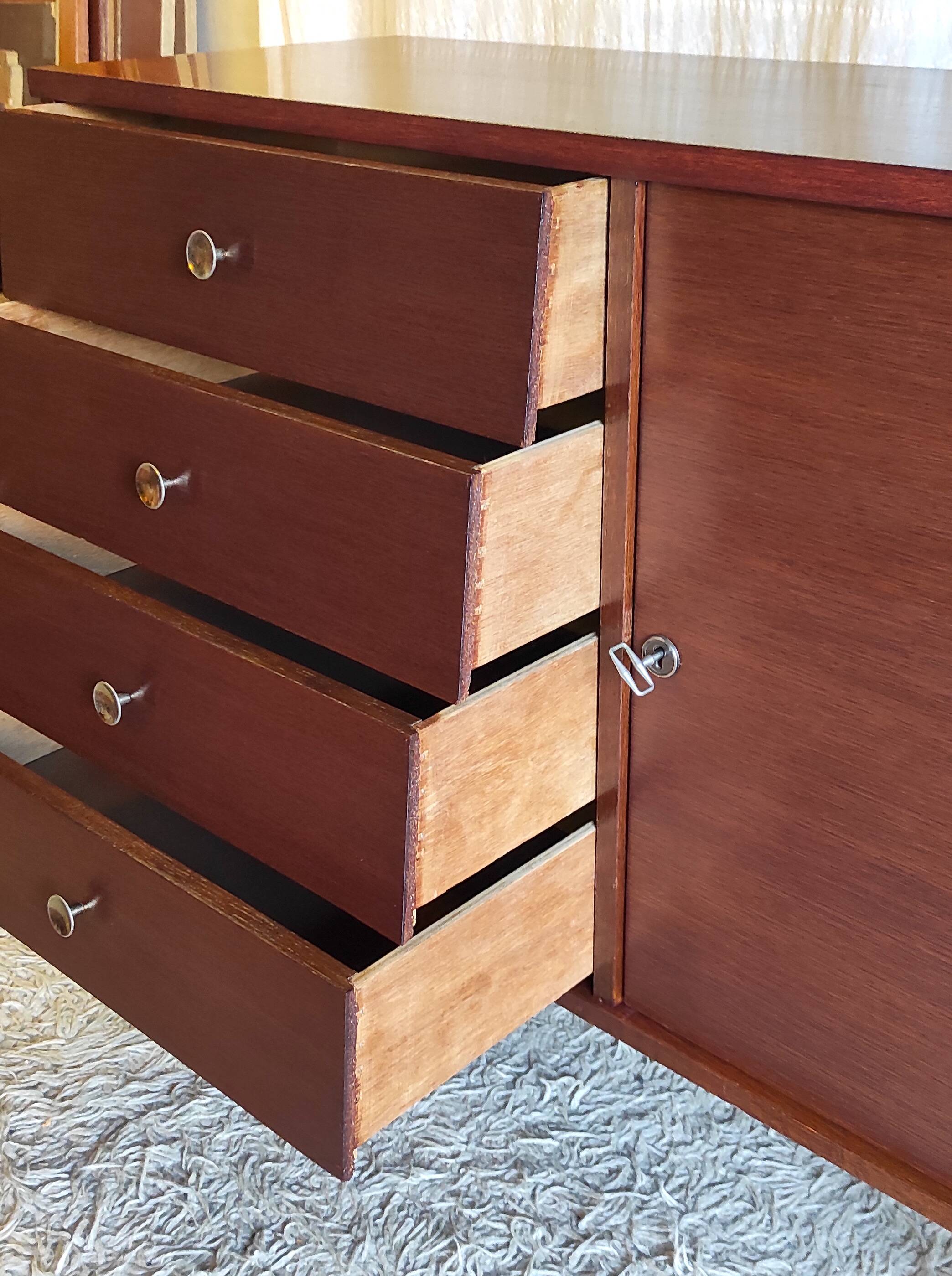 Scandinavian style wooden sideboard - 1960s