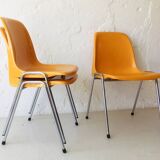 Space age stackable chairs, 1970s