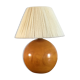 Vintage lamp in solid elm lampshade in wool 70s