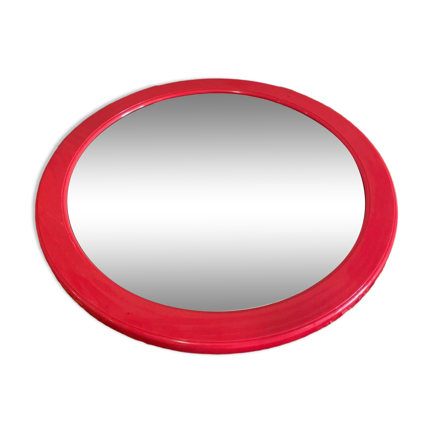 Vintage red mirror