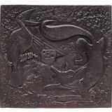 Fireplace plate "The Crow and the Fox"