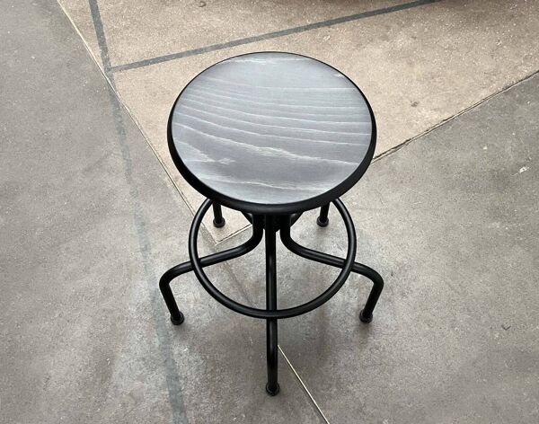 Tabouret pivotant industriel allemand de Lambert