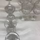 Set of 12 cut crystal stemmed glasses from the Nancy crystal factory, art deco