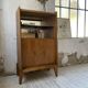 Meuble de rangement secrétaire chêne années 60