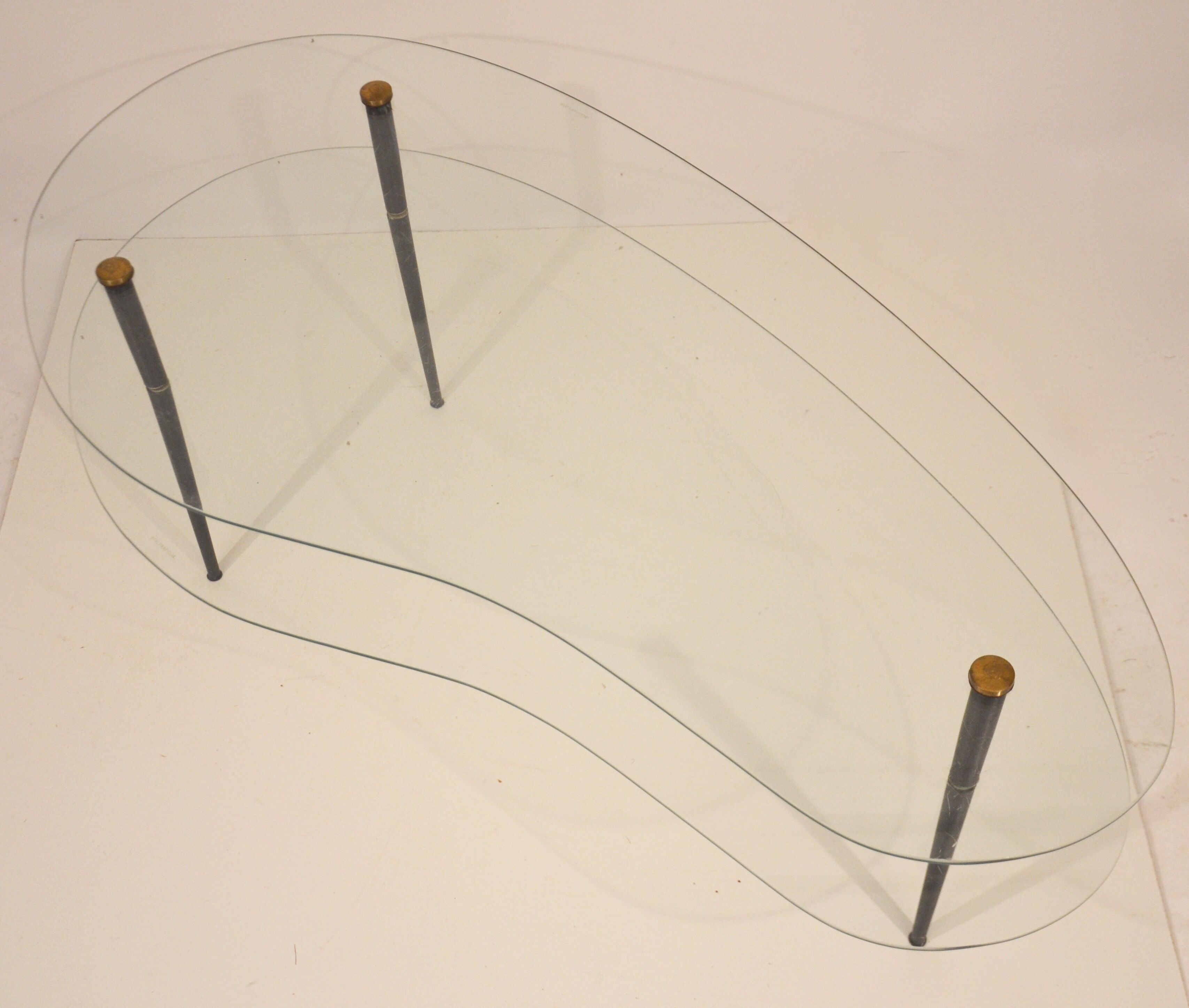 Modernist glass coffee table