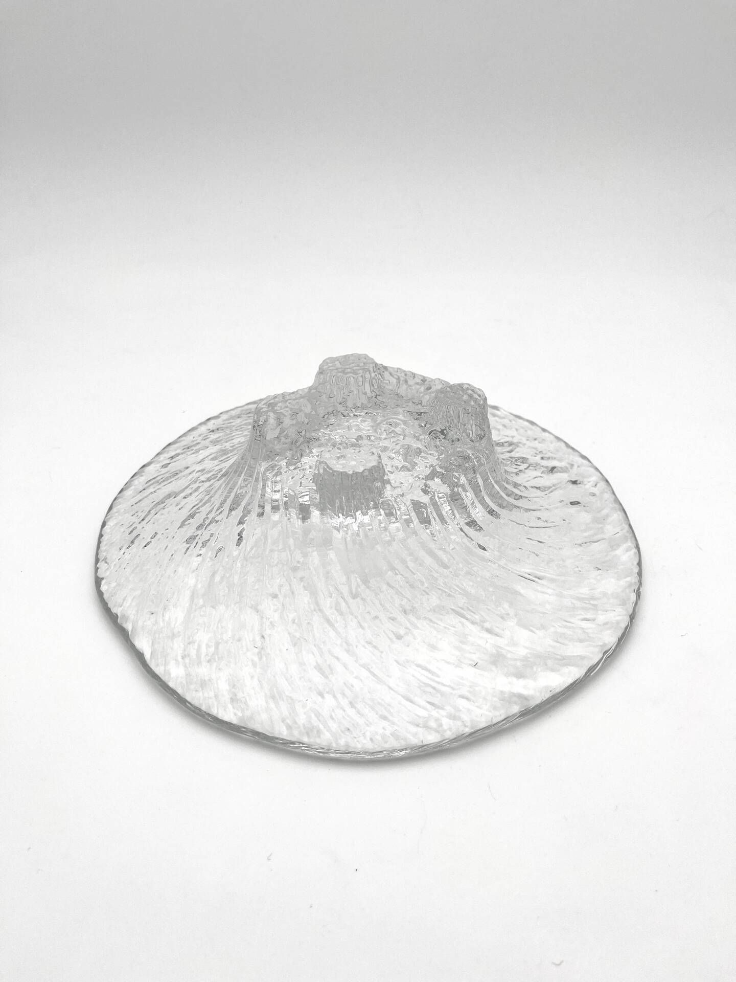 Coupe Tapio Wirkkala Iittala Avanti Crystal Givre Brutalist 25cm