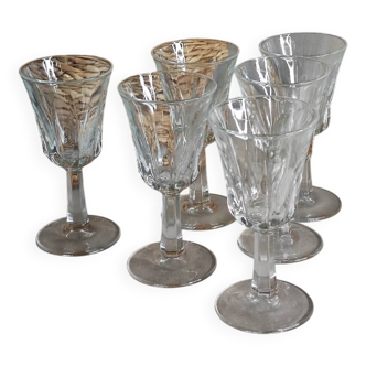 Stemmed liqueur glasses