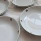 4 vintage porcelain soup plates – Cherry pattern