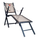 Transat ancien - chaise longue bois et cannage