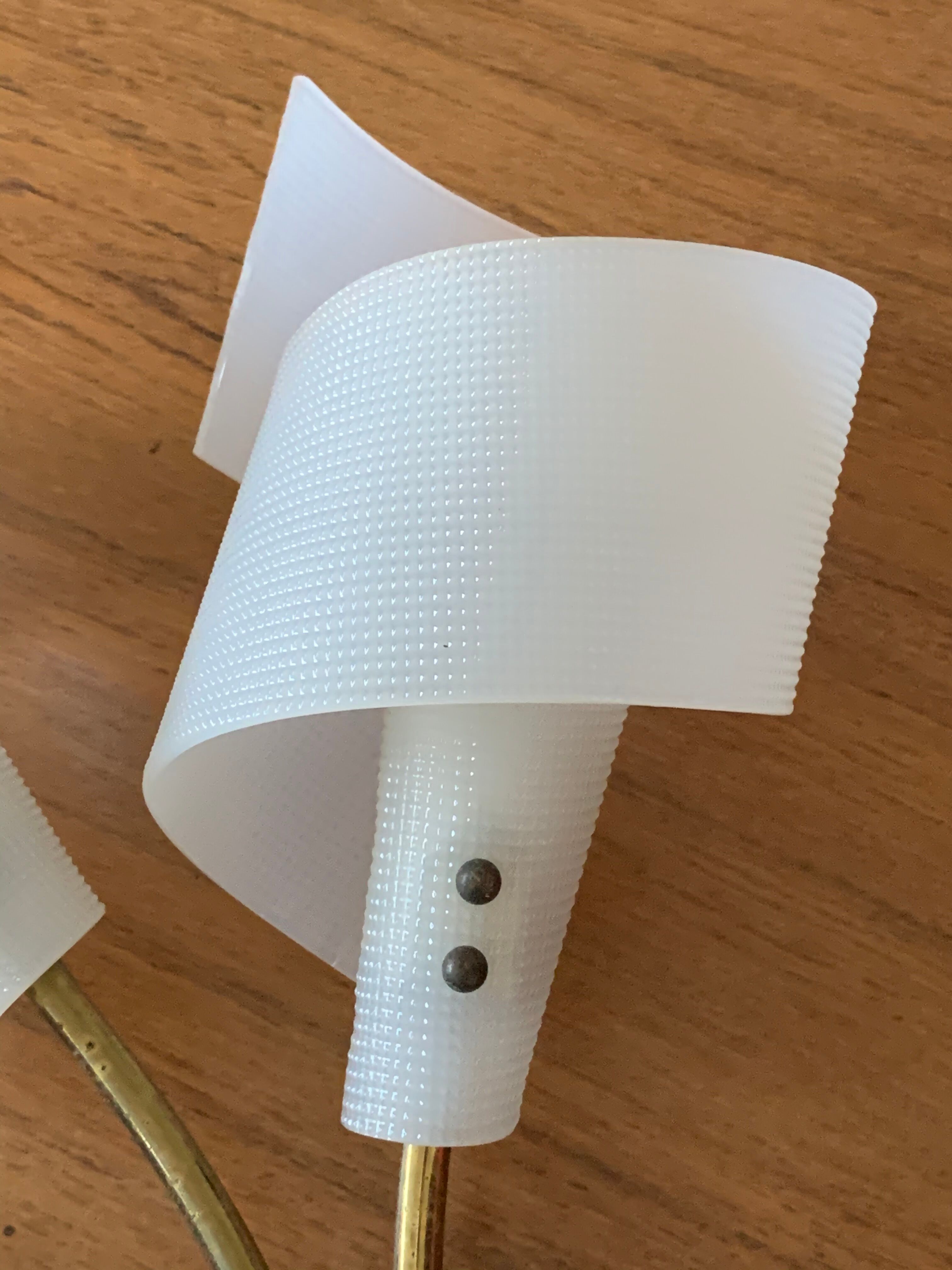 Pair of double wall lights 1950