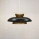Rare black and golden colored Danish Pendant Lamp - Fog and Morup  - Denmar