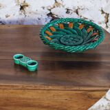 Salière céramique tressée Vallauris, 1950