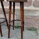 Set of 4 bar stools restaurant pub tavern bentwood art deco 1950-1960