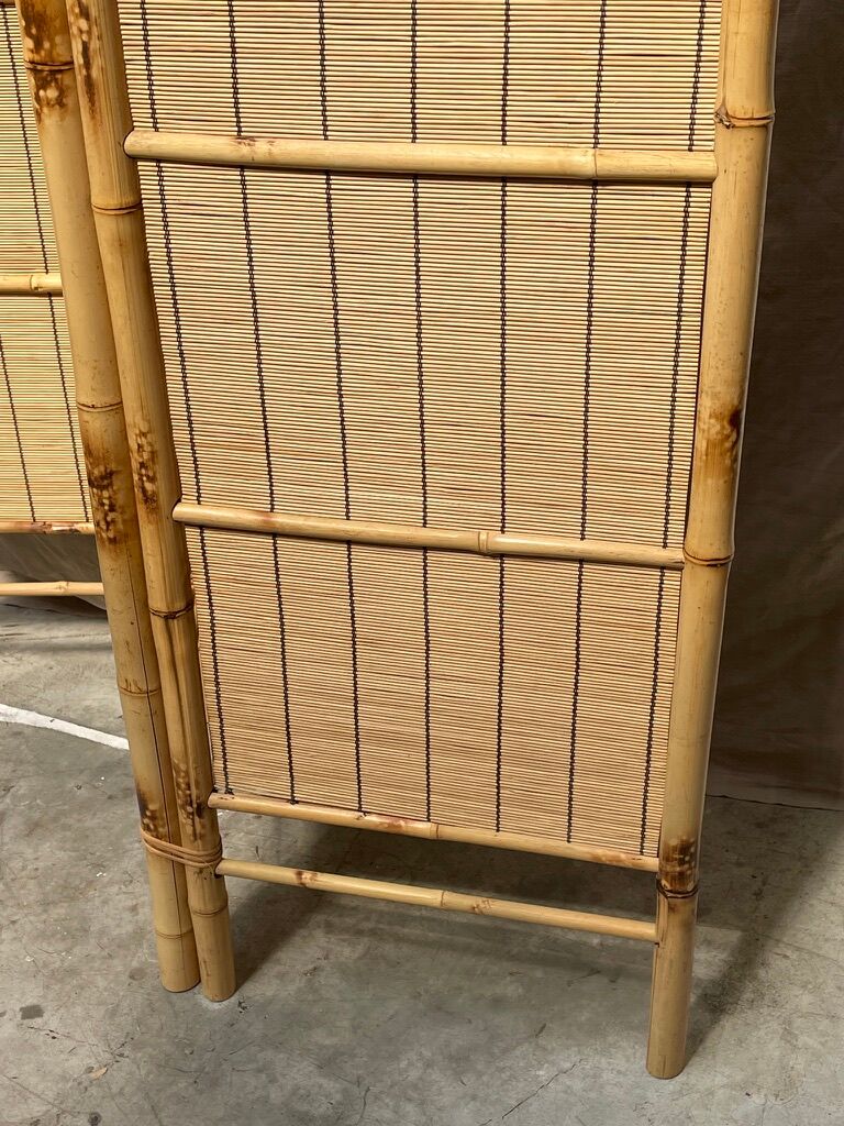 Screen bamboo rattan 1970