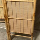 Screen bamboo rattan 1970