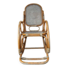 Rocking Chair en rotin avec cannage