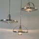 Mid-century modern triple shade ceiling light by Reggiani, 1960s, Italy.