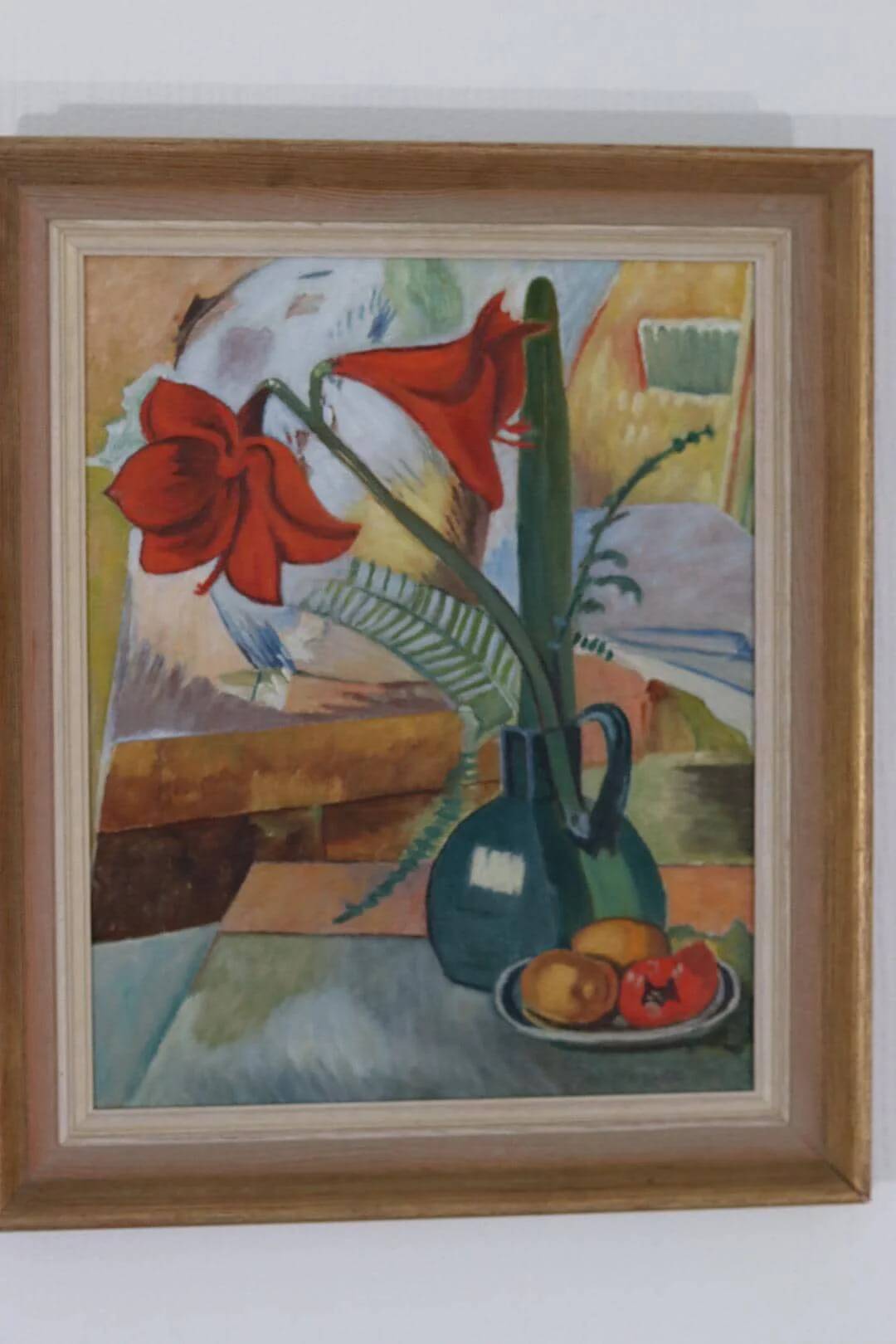 “Amaryllis and Fruit” by A. Lindblom