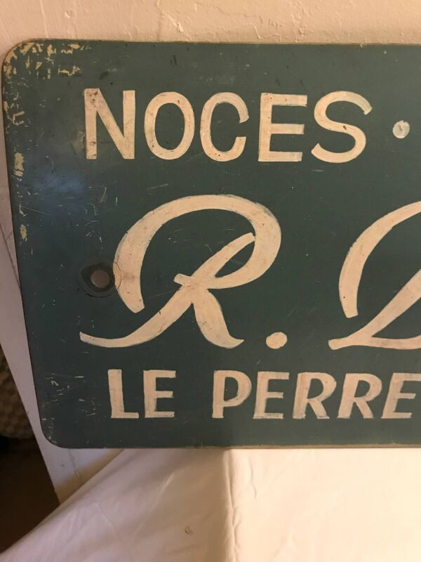 Tôle peinte publicitaire automobilia