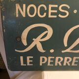 Painted advertising sheet metal for automobilia