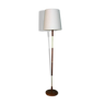 Danish teak and brass floor lamp