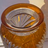 Pair of bohemian crystal vases.