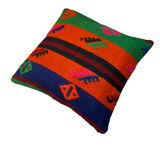 Housse de coussin en Kilim turc vintage 40x40cm