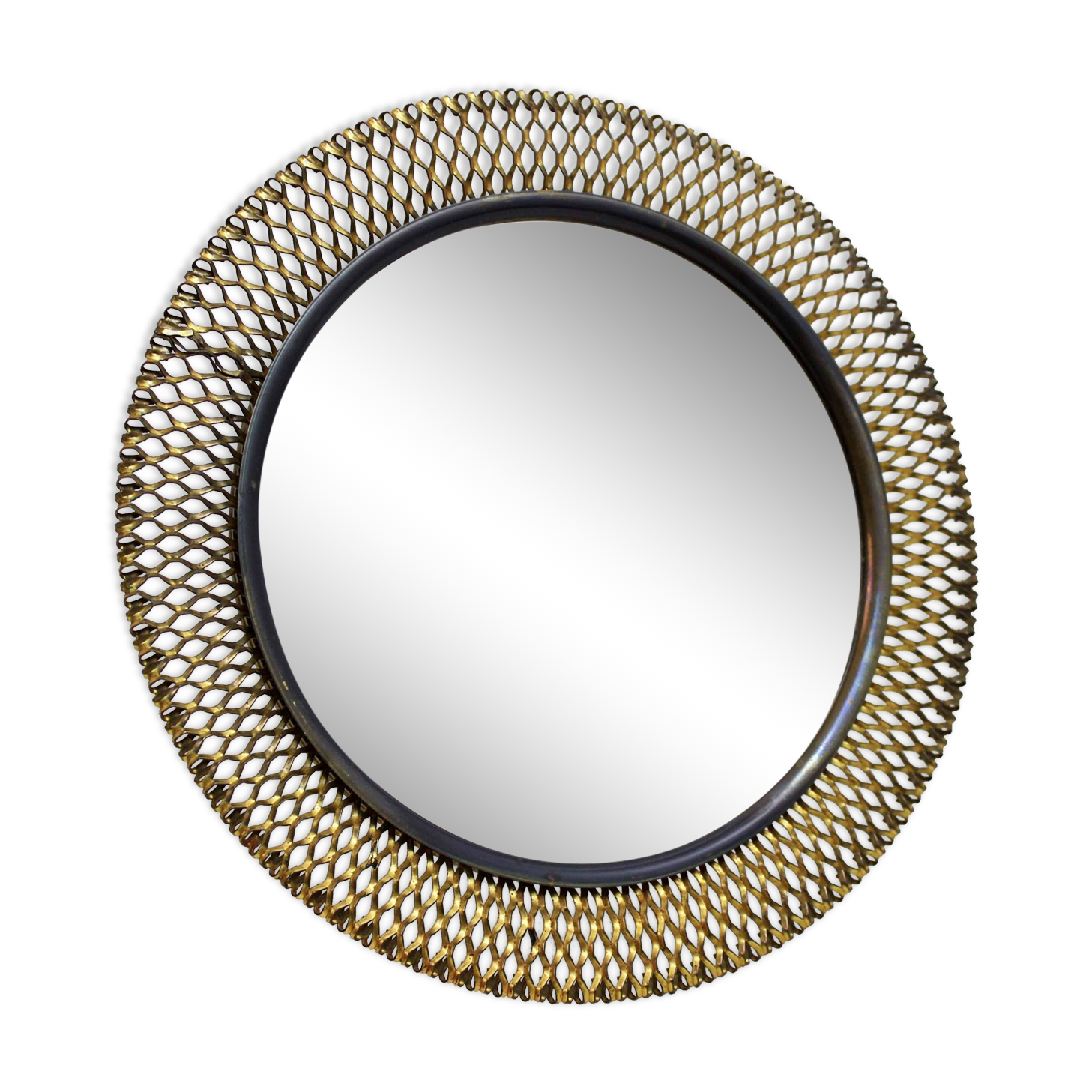 Round mirror to stand or hang, Germany 1950
