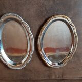 Lot de 2 petits plats inox