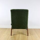 Classic green olive structural armchair like Chierowski