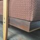 Vintage Scandinavian style daybed sofa
