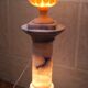 Lampe colonne en albâtre