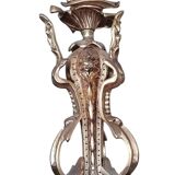 Lampadario in bronzo a 12 luci in stile Luigi XVI