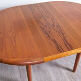 Table à manger extensible style scandinave 1960