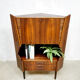 Midcentury design corner cabinet bar ‘rosewood delight’
