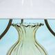 Vintage 1950s glass and brass lustre, hall lamp.