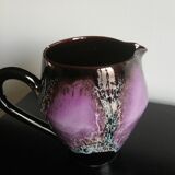 Brown and pink milk pitcher Vallauris