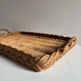 Plateaux en osier vintage