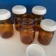 Lot de 5 bocaux / bocal / pot verre vintage