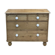 English dresser XIXth fir with its white porcelain buttons