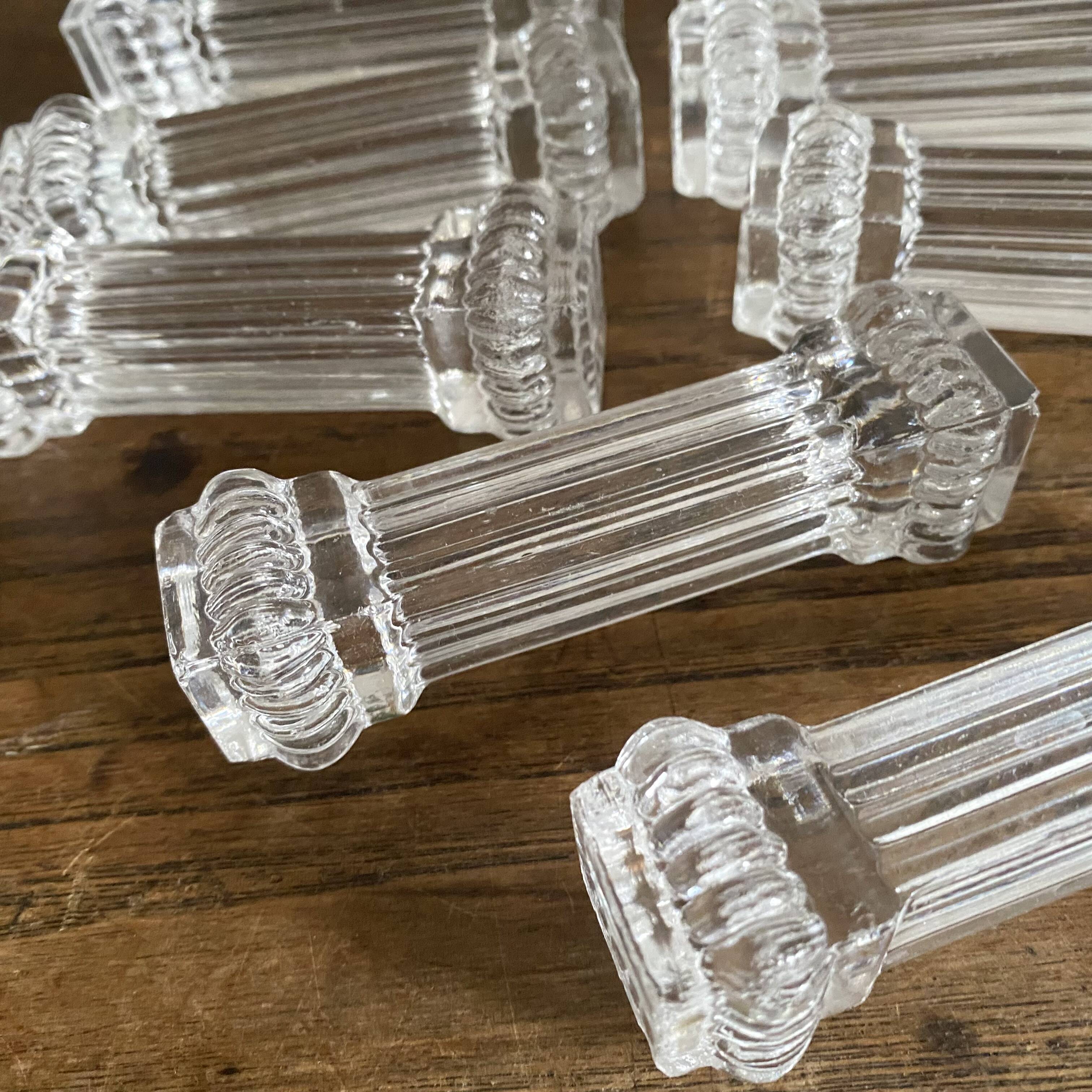 Antique glass knife holders