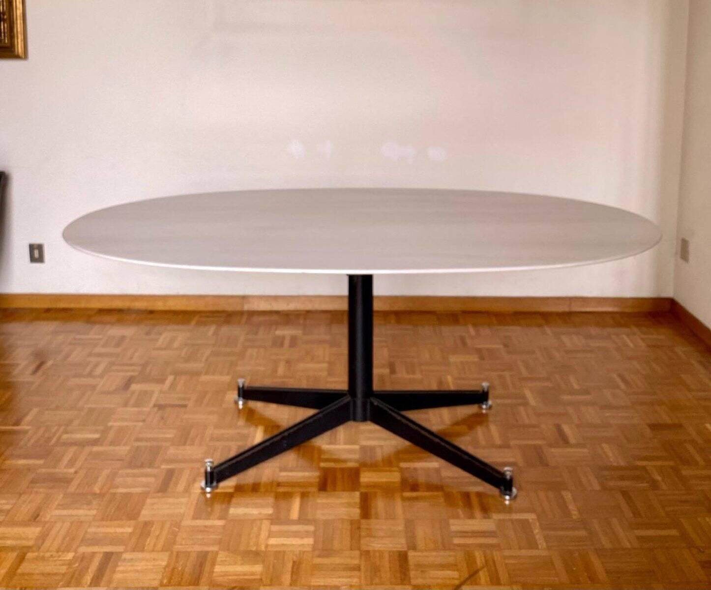 Table à manger T2 en marbre blanc attribuée à Ignazio Gardella pour Azucena, années 1950