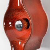 Space Age Fat Lava ceramic wall light by Cari Zalloni for Leola, 1970s