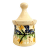 Pot couvert céramique peinte à la main