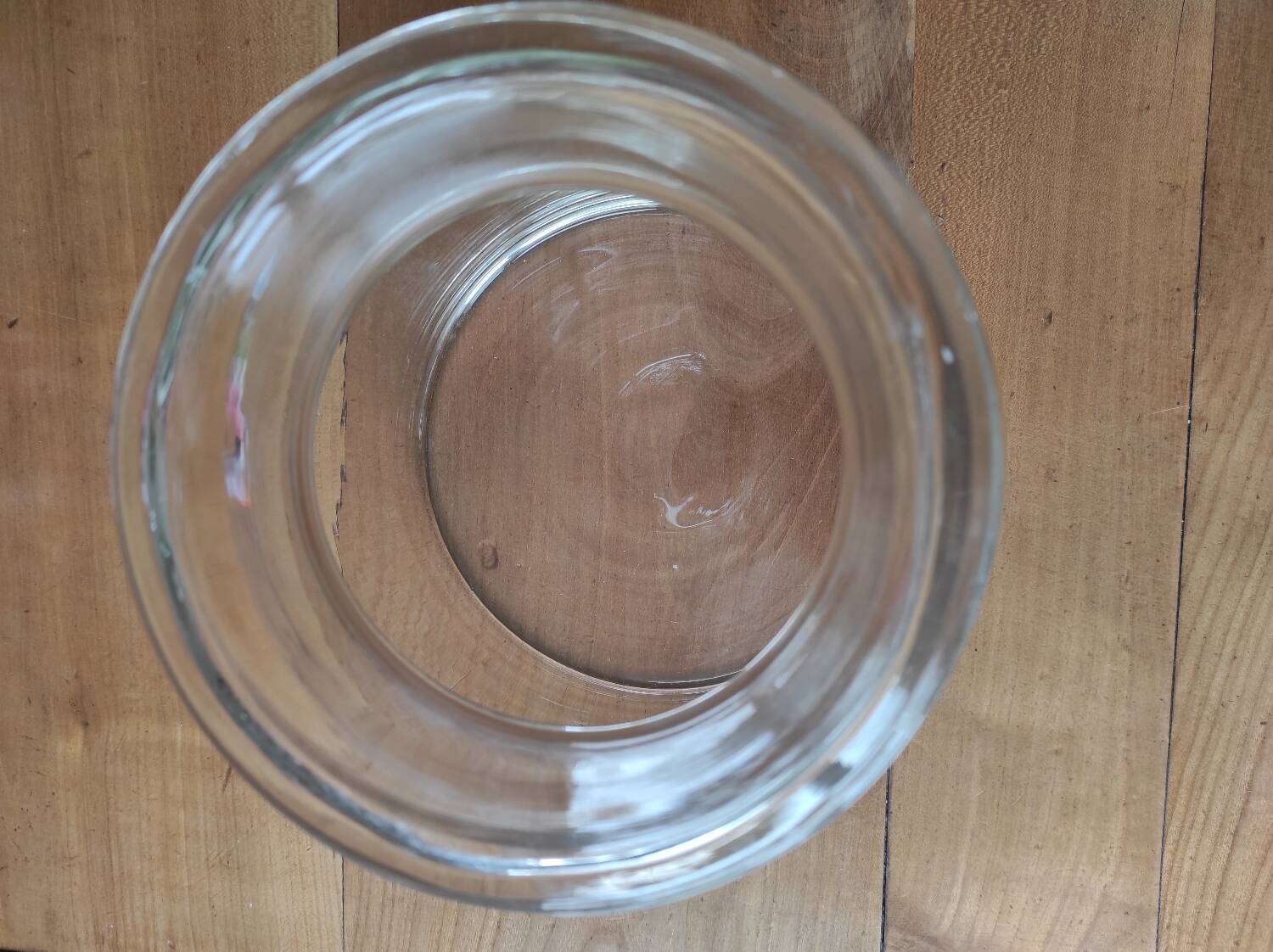 Thick glass vase